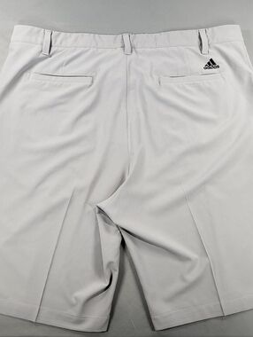 Men's 2019 Adidas Golf Shorts Stretch Flat Front Gray Size 38